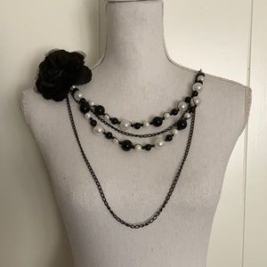 1920s Shirt NECKLACE fashion statement costume jewelry